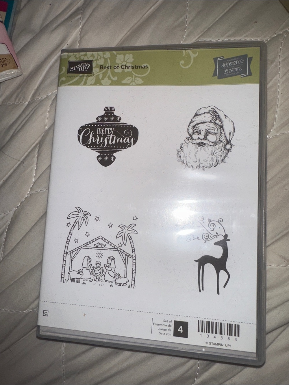 Stampin' Up! Best of Christmas' Clear Stamp Set 3 sets for one great price